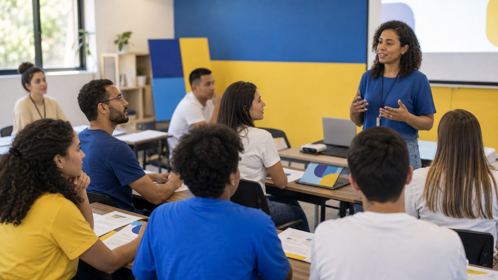 Pessoas participando de capacitação para voluntariado